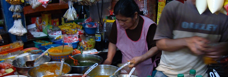 Food Preparation street market Peru