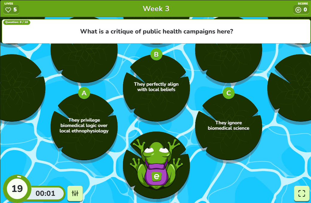 Madison's Frog Game
